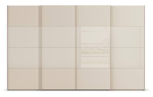 Goossens kledingkast finca combi glans mat glas bruin hoogwaardig meubelplaat - 8244453-{merk}-finca-combi-sts-bruin-schuifdeuren-01